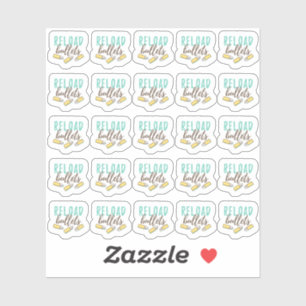 Herladen kogels Ammo Pistool schieten Range Planne Sticker