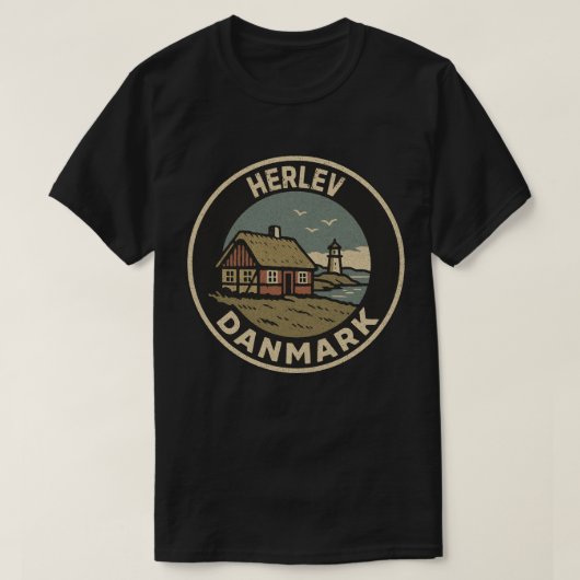 Herlev, Denemarken Danmark T-shirt (Design voorkant)