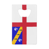 Herm-vlag Kredietkaart Flessenopener (Voorkant)