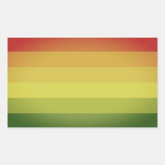 Hermafrodiet Pride Rechthoekige Sticker (Voorkant)