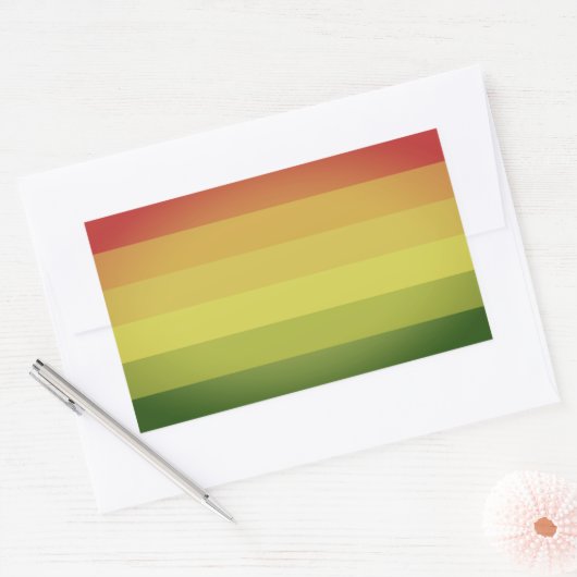 Hermafrodiet Pride Rechthoekige Sticker (Envelop)