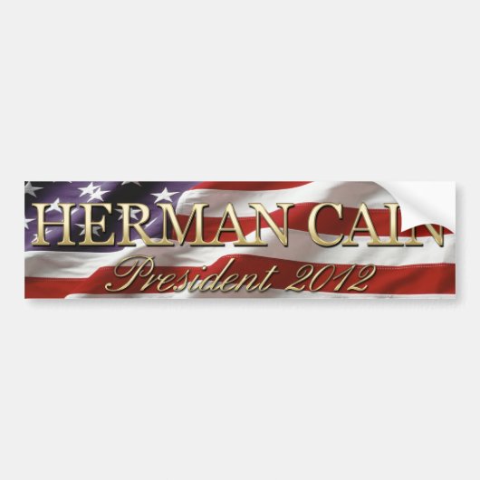 Herman Cain 2012 bumpersticker (Voorkant)