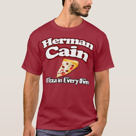 Herman Cain 2012 pizza shirt (Voorkant)
