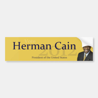 Herman Cain 2012 President van de Verenigde Staten Bumpersticker