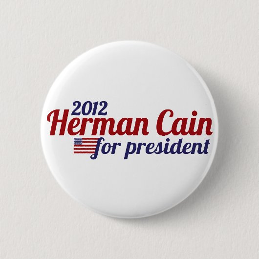 Herman Cain 2012 Ronde Button 5,7 Cm (Voorkant)