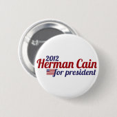 Herman Cain 2012 Ronde Button 5,7 Cm (Voorkant /achterkant)