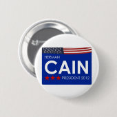 Herman Cain 2012 Ronde Button 5,7 Cm (Voorkant /achterkant)