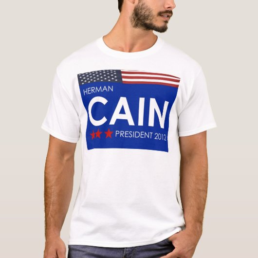 Herman Cain 2012 T-shirt (Voorkant)