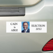 Herman Cain Bumpersticker (Op auto)