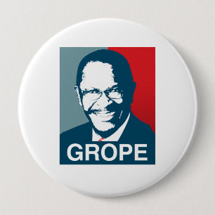Herman Cain Grope Ronde Button 4,0 Cm