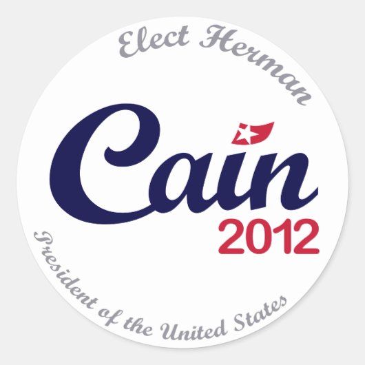 Herman Cain pour Président Stickers "Spirit" 2012 (Devant)