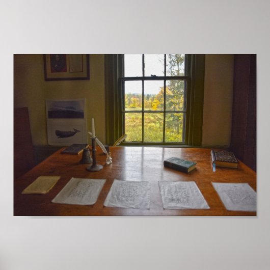 Herman Melville's raam, Massachusetts Poster (Voorkant)