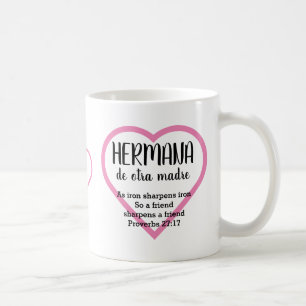 HERMANA DE OTRA MADRE Christelijk BFF Monogram Koffiemok