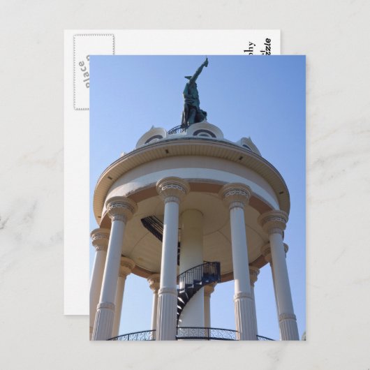 Hermann het Duitse monument Briefkaart (Voorkant / Achterkant)