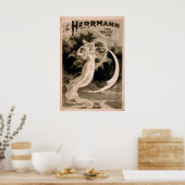 HERMANN le grand illusionniste VAUDEVILLE Poster (Cuisine)