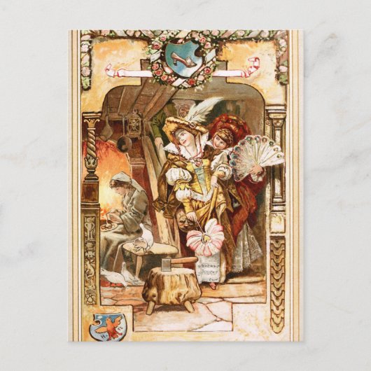 Hermann Vogel - Cinderella Briefkaart (Voorkant)