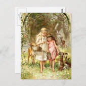 Hermann Vogel - Snow White en Roos Red Briefkaart (Voorkant / Achterkant)