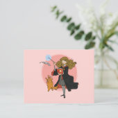 Hermelien en Crookshanks Wingardium Leviosa Briefkaart (Staand voorkant)