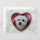 Hermes de Maltese Valentijn Kaart (Voorkant / Achterkant)