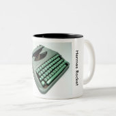 Hermes Rocket-typemachine Tweekleurige Koffiemok (Voorkant rechts)