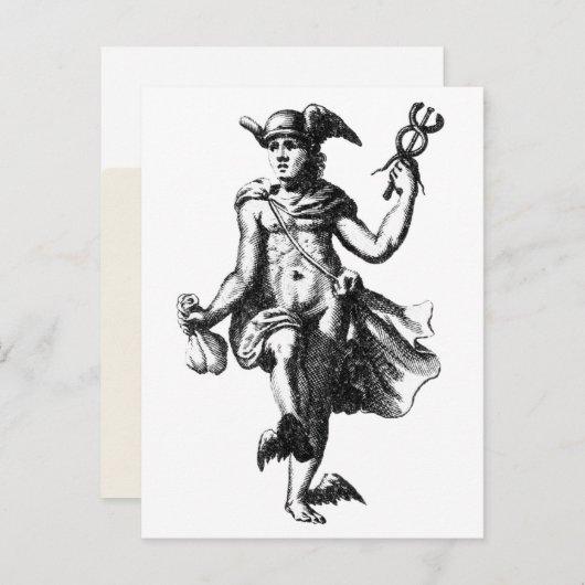 Hermes Trismegistus Alchemy Briefkaart (Voorkant / Achterkant)