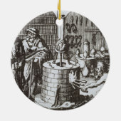 Hermetische filosofen en alchemicus uit 'Muse' Keramisch Ornament (Achterkant)