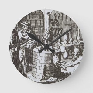 Hermetische filosofen en alchemicus uit 'Muse' Ronde Klok