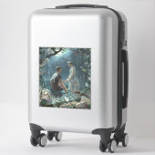 Hermia Lysander & fairies Midzomer Night Dream Sticker (Koffer)
