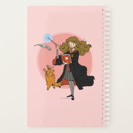 Hermione et Crookshanks Wingardium Leviosa (Dos)