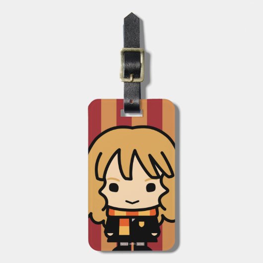 Hermione Granger Cartoon Character Art Bagagelabel (Voorkant verticaal)
