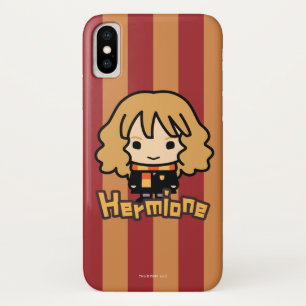 Hermione Granger Cartoon Karakter Kunst iPhone X Hoesje
