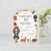 Hermione Grangers Magische Verjaardagsviering Kaart (Staand voorkant)