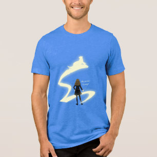 Hermione Griffel Patronus Schilderij Tri-Blend Shirt