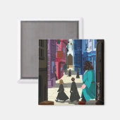 Hermione, HARRY POTTER™ & Hagrid in Diagon Alley Magneet (Voorkant / Achterkant)