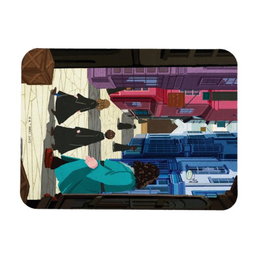 Hermione, HARRY POTTER™ & Hagrid in Diagon Alley Magneet (Horizontaal)