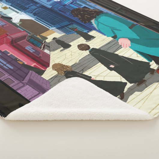 Hermione, HARRY POTTER™ & Hagrid in Diagon Alley Sherpa Deken (3/4)