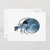 Hermit Crab Briefkaart (Voorkant / Achterkant)