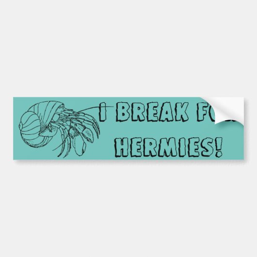 Hermit Crab Bumpersticker (Voorkant)