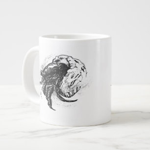 Hermit Crab in Black Extra Grote Beker