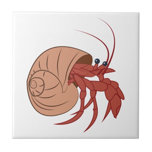 Hermit Crab Tegeltje (Voorkant)