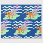 Hermit Crab Wrapping Paper Cadeaupapier (Vlak)
