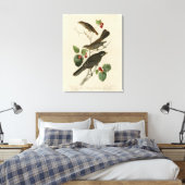 Hermit Thrush, Grey Jay Audubon's Birds of America Canvas Afdruk (Insitu (Slaapkamer))