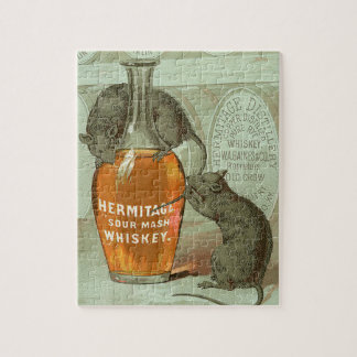 Hermitage Sour Mash Whiskey met twee ratten Legpuzzel