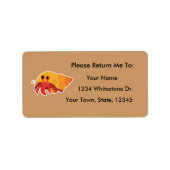 Hermite Crabe Lecture Plaques Sticker Cadeau (Devant)