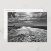 Hermosa Beach, foto van zwart en wit Briefkaart (Voorkant / Achterkant)