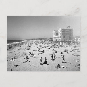 Hermosa Beach, Los Angeles, Vintage 1951 Briefkaart