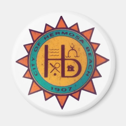 Hermosa Beach Seal Magneet (Voorkant)