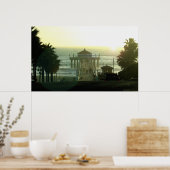 Hermosa Beach Sunset 36 x 22 Poster (Cuisine)
