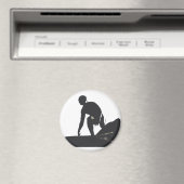 Hermosa Beach Surfer Magnet (In Situ (Lave-vaisselle))