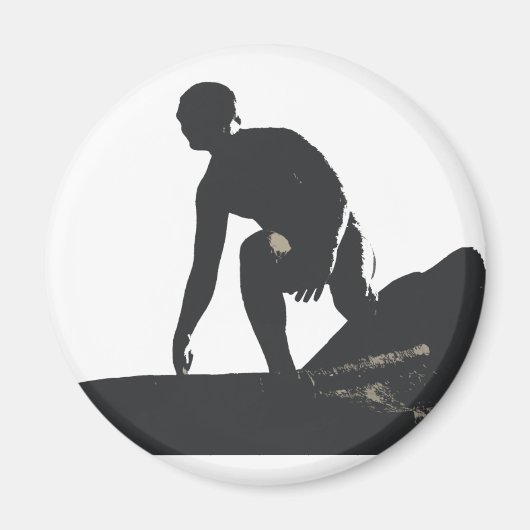 Hermosa Beach Surfer Magnet (Devant)